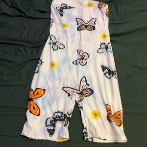 White butterfly one piece